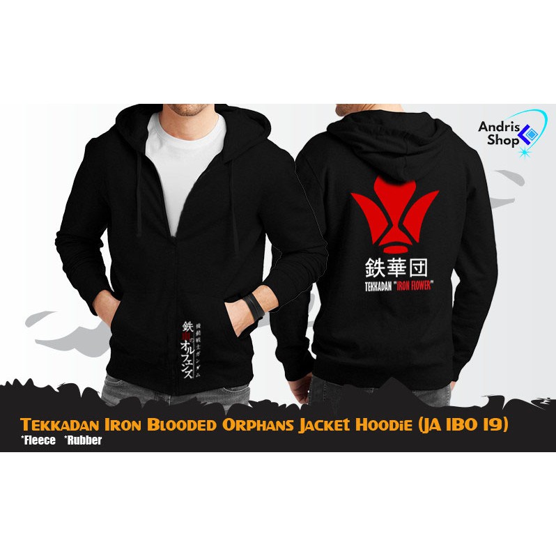 Jaket Anime Gundam Tekkadan Jacket Hoodie - JA IBO 19