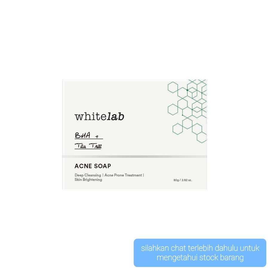 WHITELAB ACNE SOAP SABUN WAJAH / BADAN UNTUK JERAWAT 80GR KOSMETIK