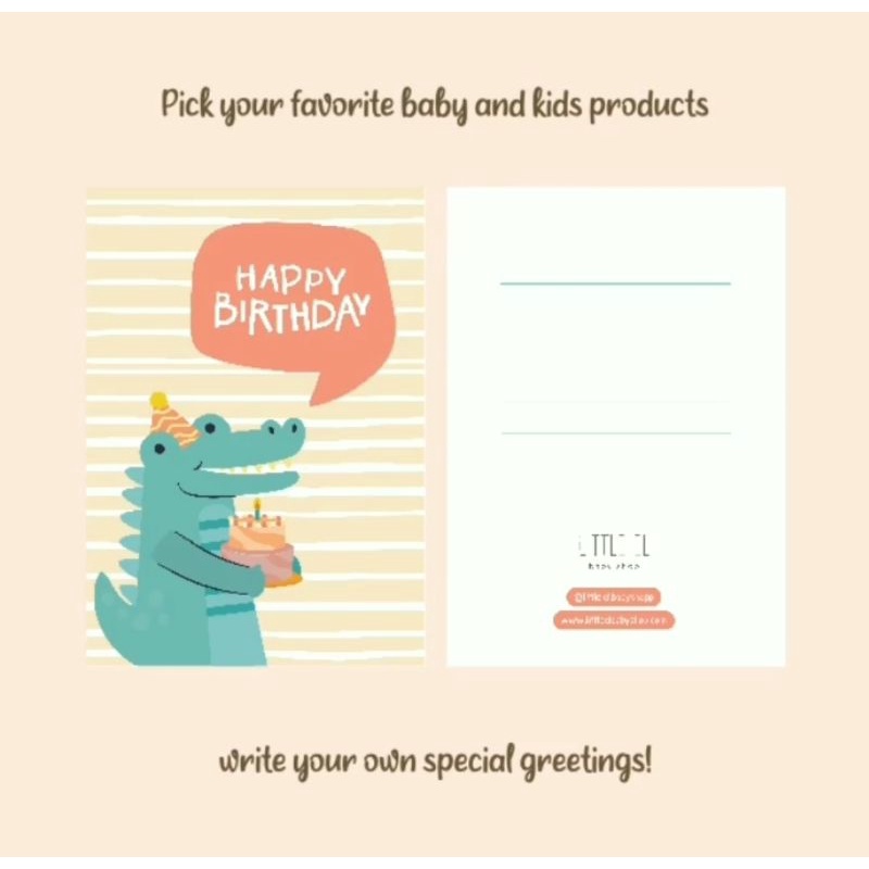 

Bungkus Kado Birthday card - Congratulation atau Tambahan Kartu Ucapan Saja