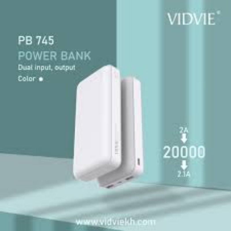 PowerBank Vidvie PB745 20000 mAh Resmi Original