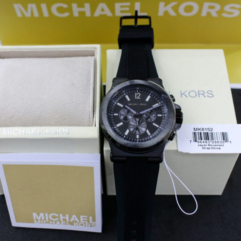 JAM TANGAN MICHAEL KORS PRIA MK-8152 STRAP RUBBER ORIGINAL BM