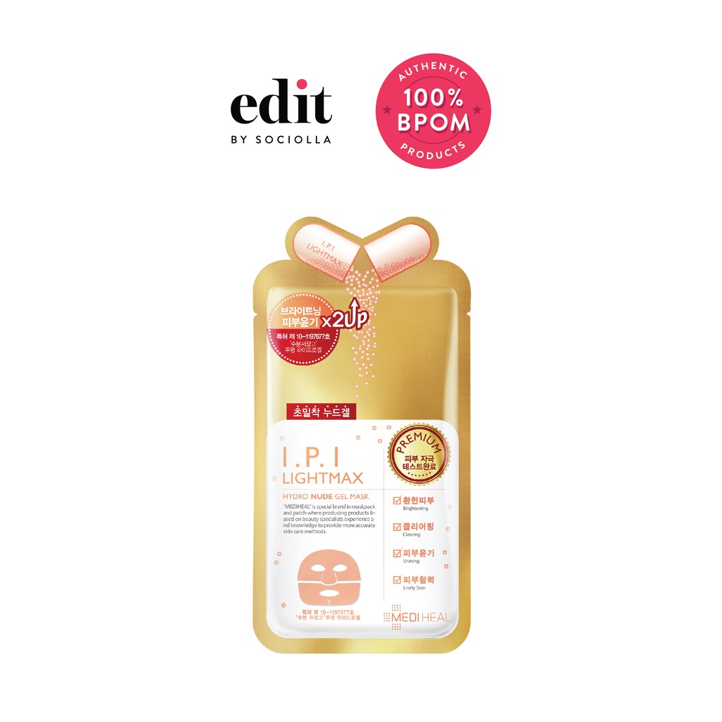 

Mediheal I.P.I Lightmax Nude Gel Mask - size: 30 gr - Edit by Sociolla