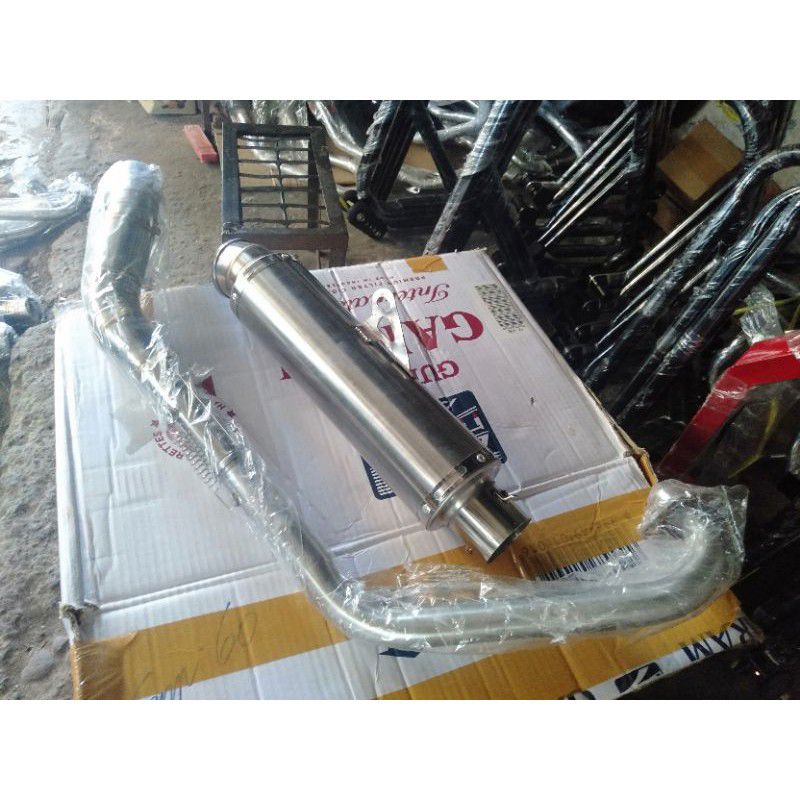 knalpot Racing Best3 Polos buat motor Fu Vixion Sonic R15 CBR Megapro dll