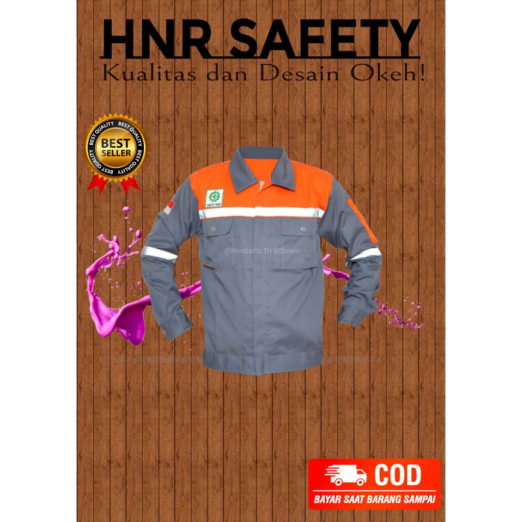 baju Wearpack atasan/kerja proyek APD safety k3 lengan panjang