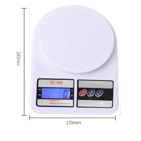 Timbangan Dapur Digital SF-400 (10KG) /Timbangan Digital Elektrik Scale Dapur SF400 Pengukur Berat Makanan