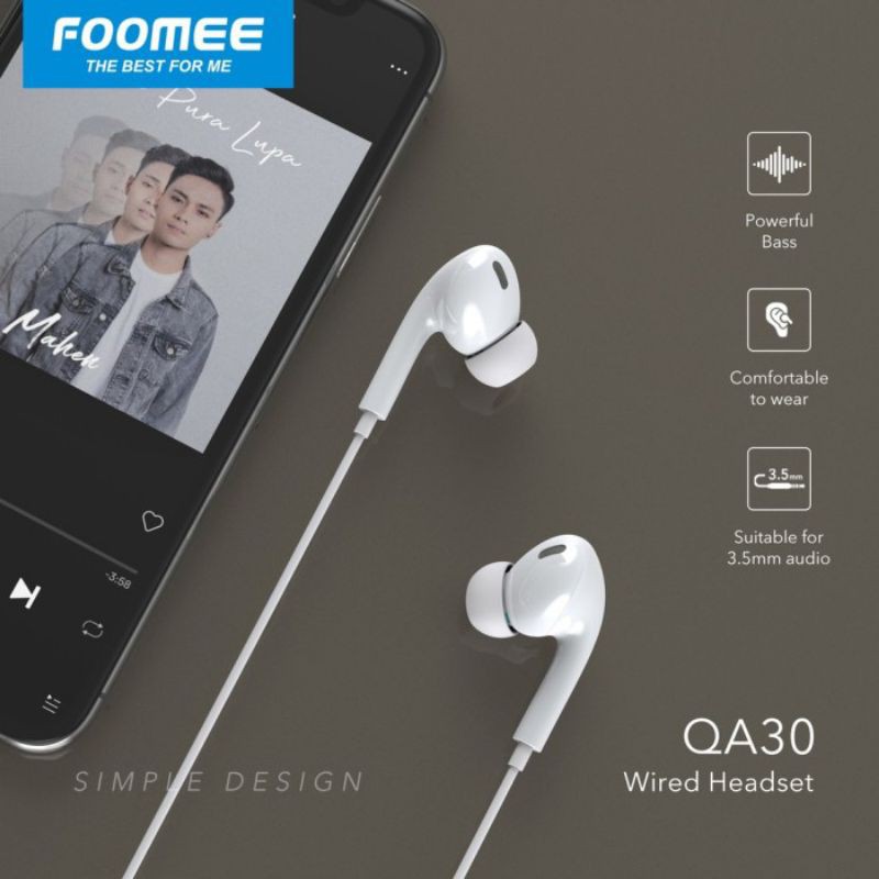 HEADSET SUPERR BASSS FOOMEE QA30