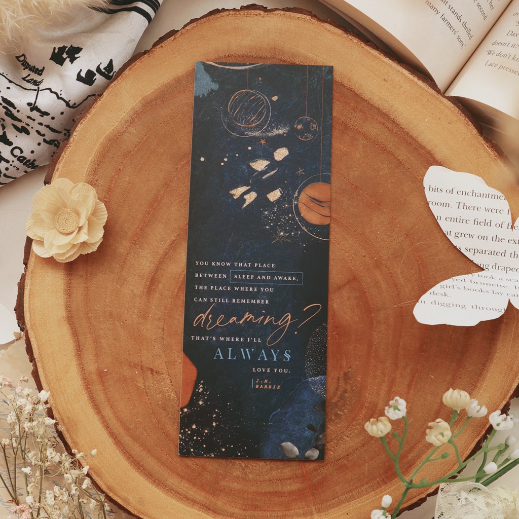 

Sleep and Awake - Peter Pan - bookmark / postcard / print
