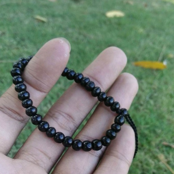 Gelang Kokka/ Kayu Kaukah Style Tasbih Merica Hitam