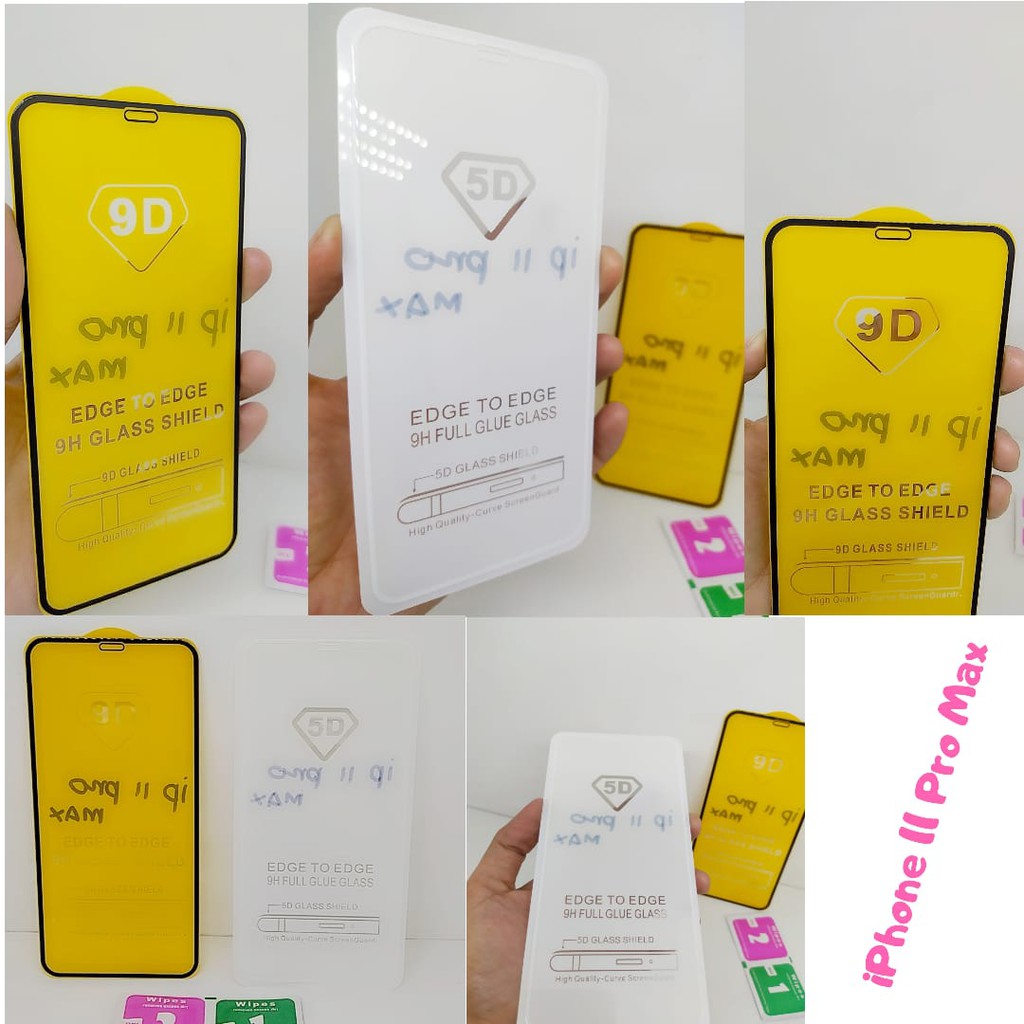 KOREAN Tempered Glass FULL LEM iPhone 11 Pro Max 6.5 inchi FULL SCREEN Guard A2218 A2161 A2220