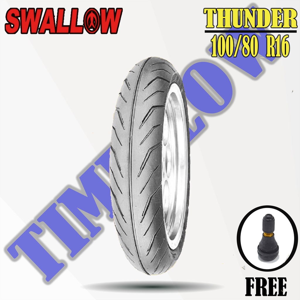 Ban Motor SKYWAVE, HAYATE, NOUVO // SWALLOW THUNDER 100/80 Ring 16 Tubeless
