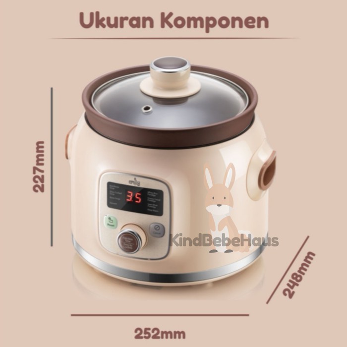 Makassar ! Slow Cooker Claypot Emily 2 Liter