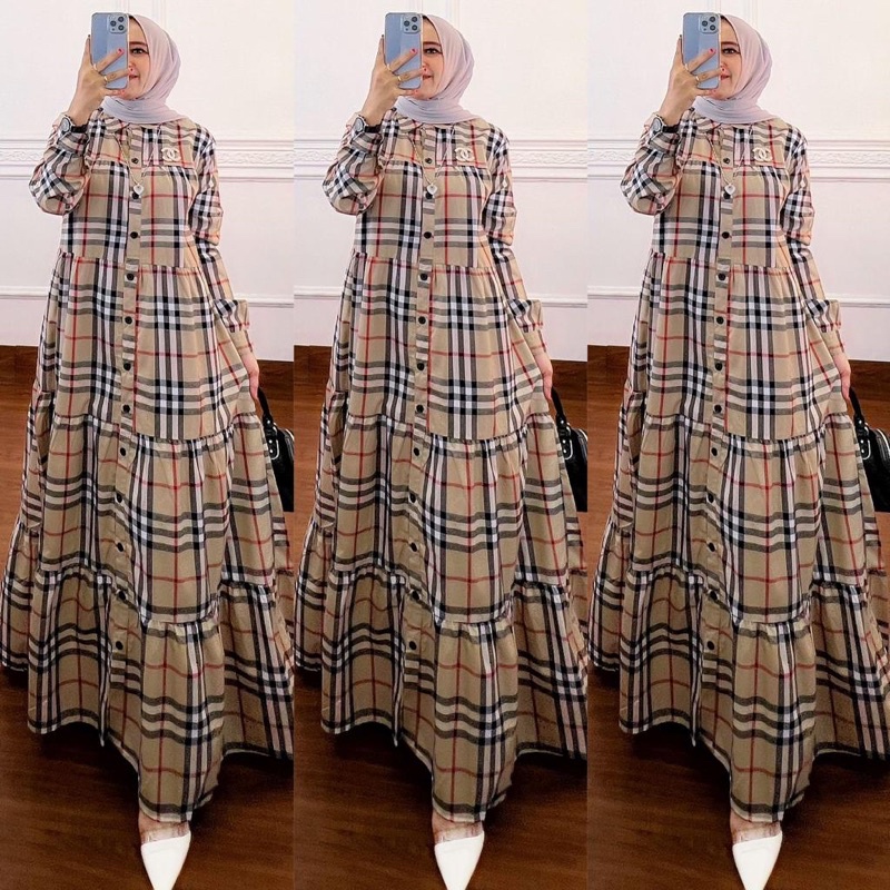 Hana Bulbery midi dress