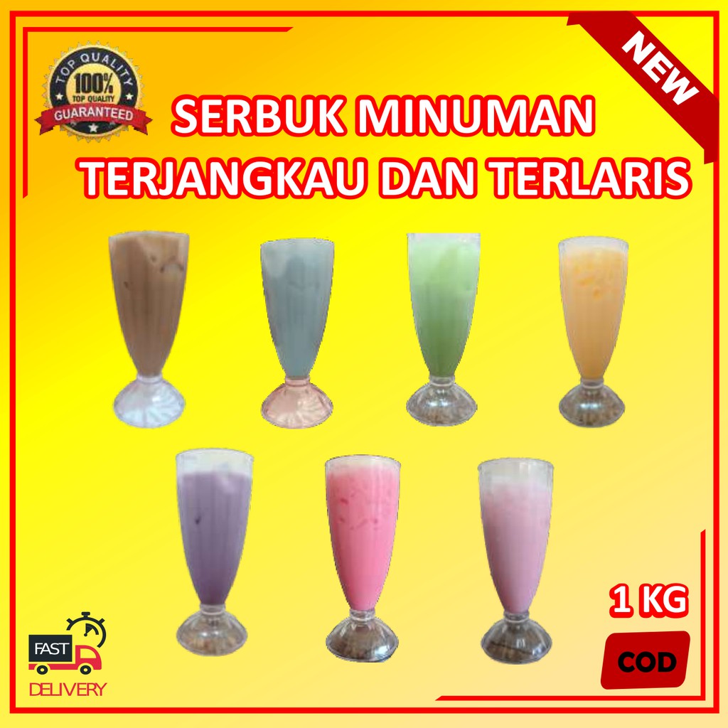 

Serbuk Minuman Aneka Rasa Kekinian Powder Drink Milkshake Premium Boba Harga Terjangkau 1kg
