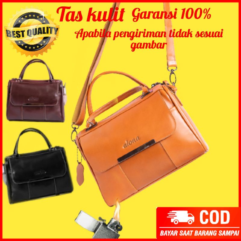 TAS SELEMPANG WANITA CEWEK KULIT ASLI  ALONA HESTIA BAG