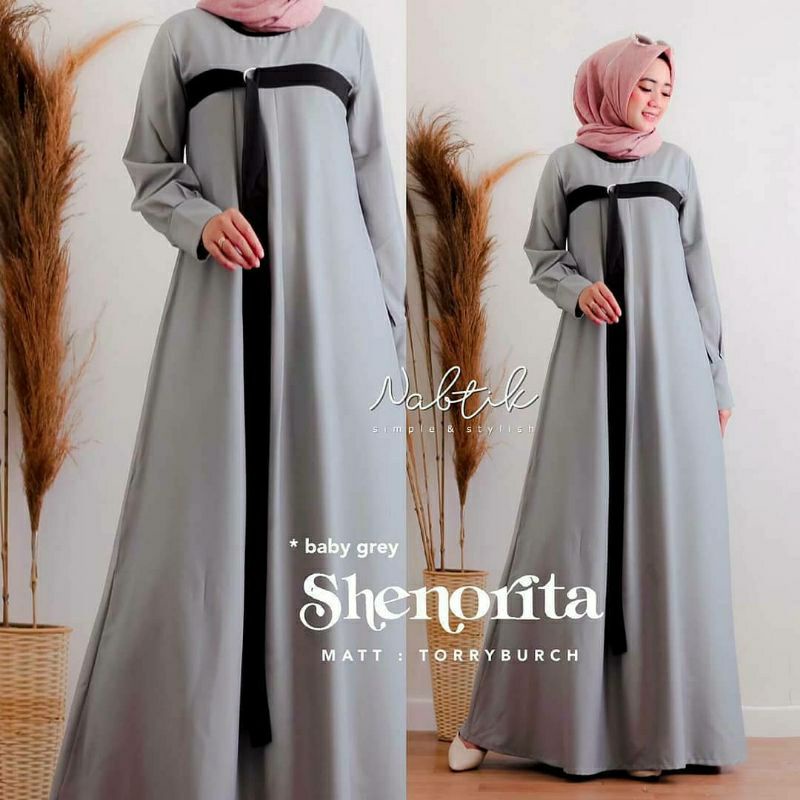 MRA - Baju gamis wanita terbaru gamis Dewasa kekinian modern 2021 wanita dress Senorita maxy