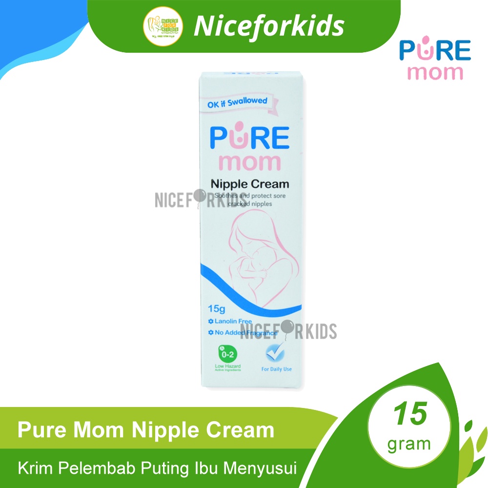 Pure Mom Nipple Cream 15 gr / Krim Puting Susu