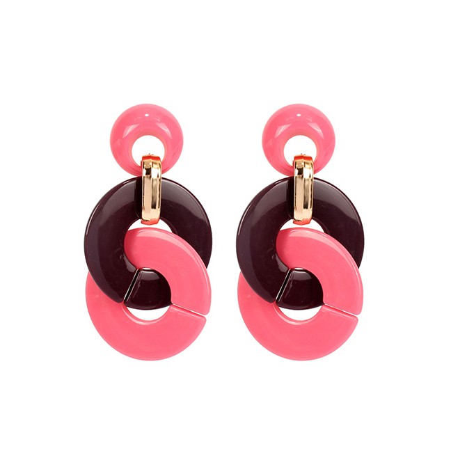 LRC Anting Tusuk Fashion Ring-and-loop Earrings F55010