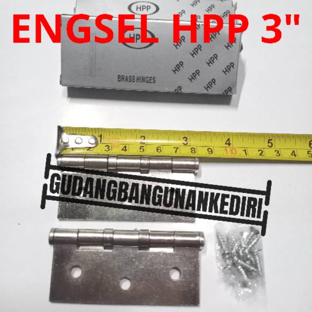 Engsel Pintu Silver Hpp 3 | Engsel Hpp 3 | Engsel 3 L Engsel Jendela 3 Inchi | Engsel Besi 3