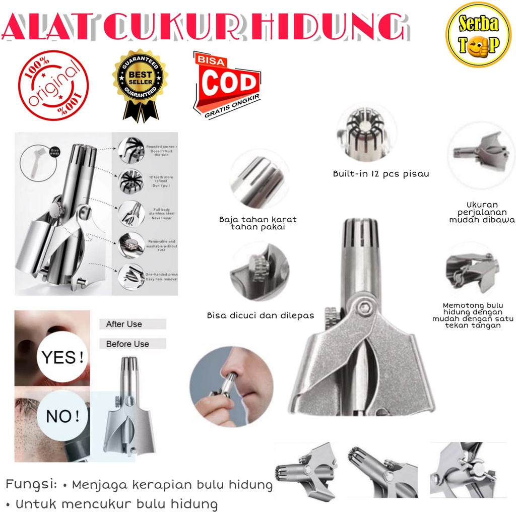 Alat Cukur Bulu Hidung alat potong bulu hidung alat pangkas bulu hidung pembersih bulu hidung pemoto