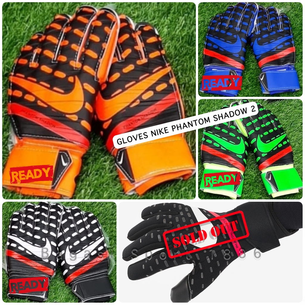 Jual Sarung Tangan Gloves Kiper Goal Keeper GK Nike Phantom Shadow 2 Model 1 Import Sepakbola Futsal
