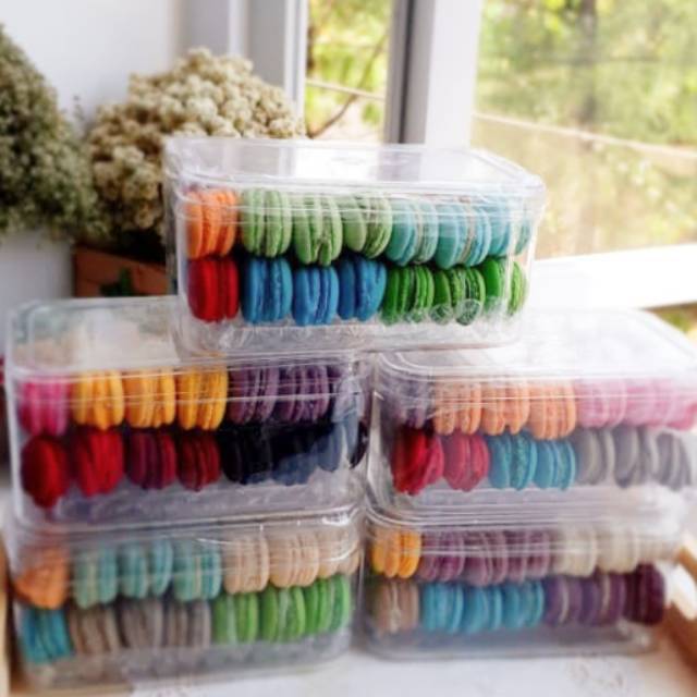 Baby/Mini Macaroon (Macaron) Toples isi 45pcs - Cookies - Kue Kering