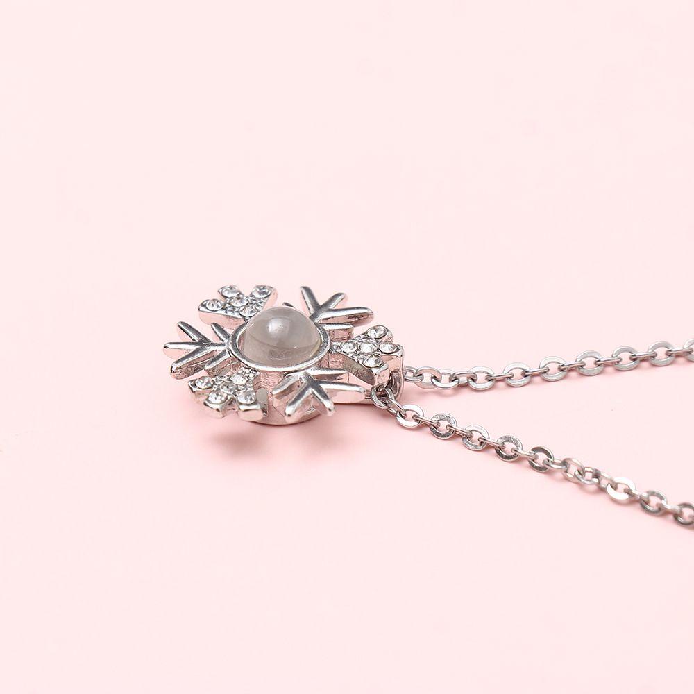 R-bunga Kalung Kreatif Pernikahan Lamaran Hadiah Valentines Day 100bahasa Kata I Love You