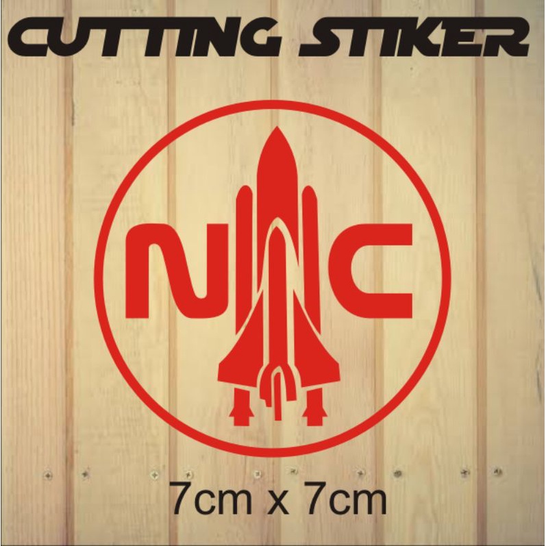 stiker cutting sticker variasi nasa crew roket