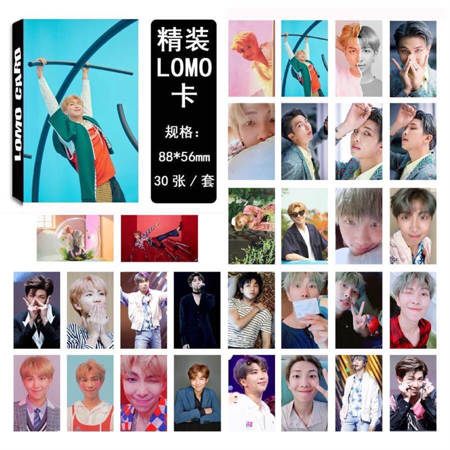 [BS] BISA COD 30pcs Kpop BTS BT21 Love Yourself Paper Lomo Photo Card Jungkook Suga HD Photocard - KP222