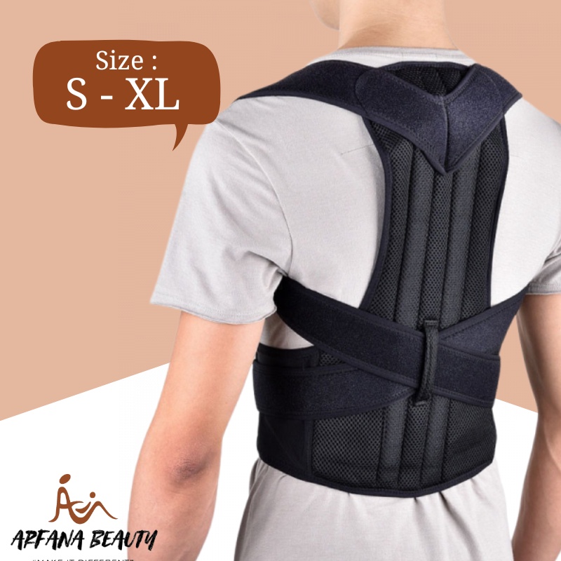 Alat Penegak Punggung Pelurus Badan Pria Wanita Posture Corrector Terapi Syaraf Kejepit Hnp Lumbal Hnp CORRECTOR 2021