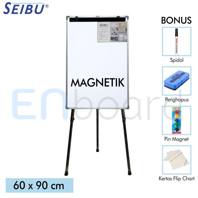 

Office & Stationery | Alat Tulis | Flip Chart / Flipchart / Papan Presentasi Seibu 60 X 90 Cm | Best Seller