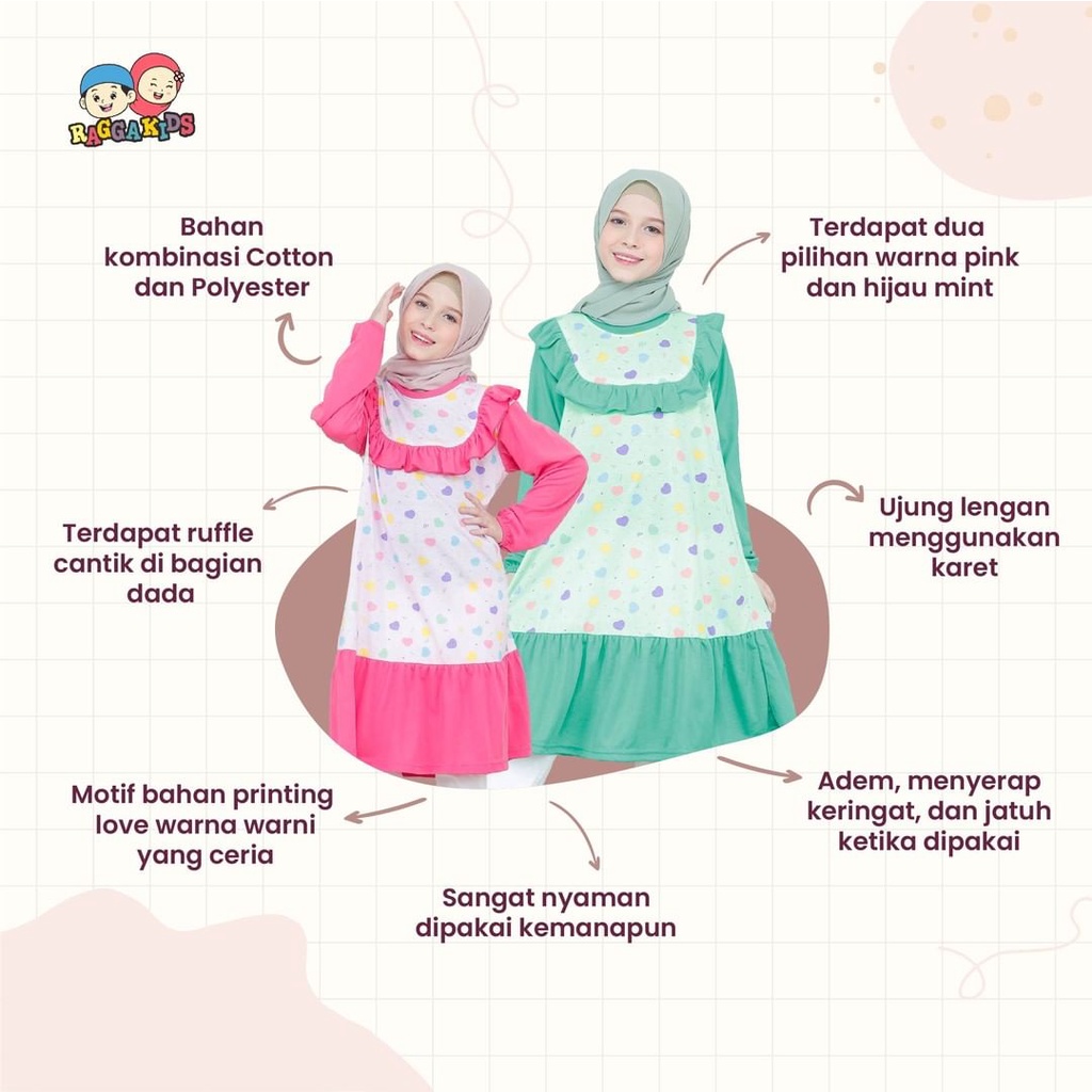 CUCI GUDANG RAGGKIDS ORIGINAL TUNIK ANAK -  REMAJA (1-12 Tahun) HANYA TUNIK