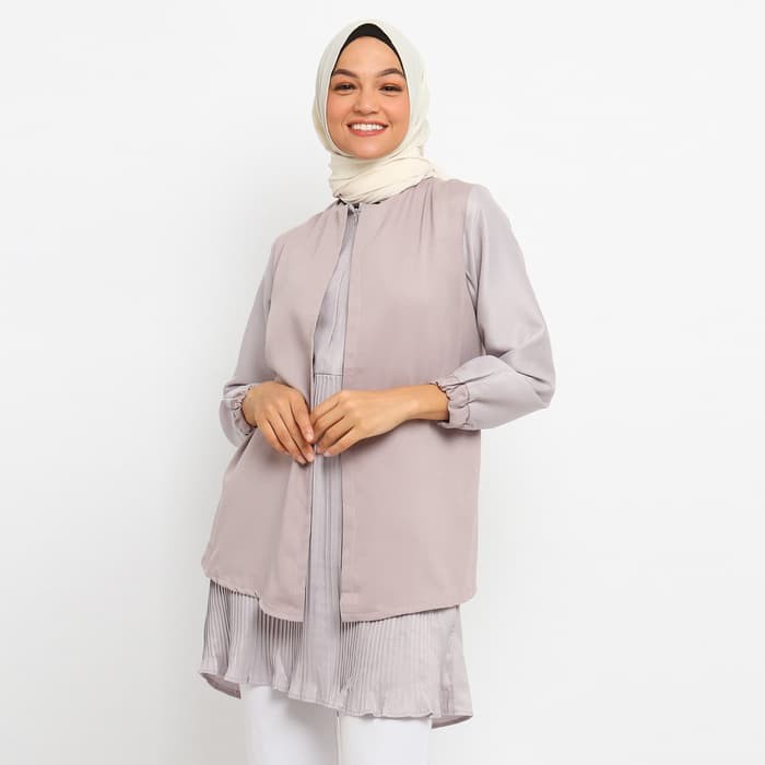GRANITA TUNIK MOCCA VIOLET PLISKET TUNIK BAJU ATASAN