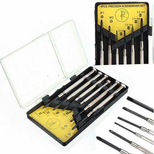 Obeng Kecil HP / Jam Tangan Screwdriver Set ( 6 in 1 ) Screw driver Repair Tools isi 6 Pcs.