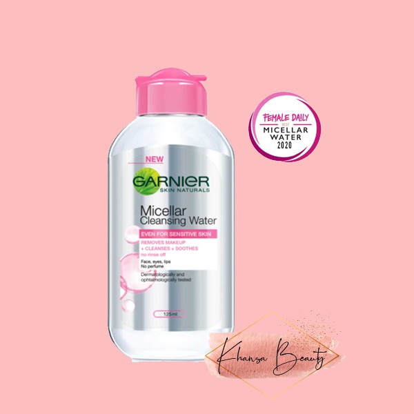 Pembersih wajah cleanser toner wajah Pembersih kosmetik Garnier Micellar Cleansing Water Pink
