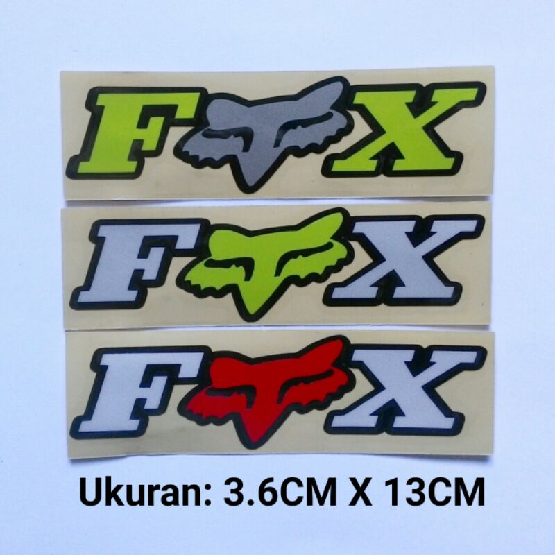 Stiker Cutting FOX Tulisan Cutting Sticker Untuk Sticker Motor Mobil