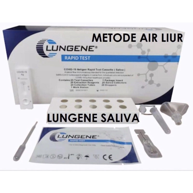 Alat test antigen saliva air liur Lungene