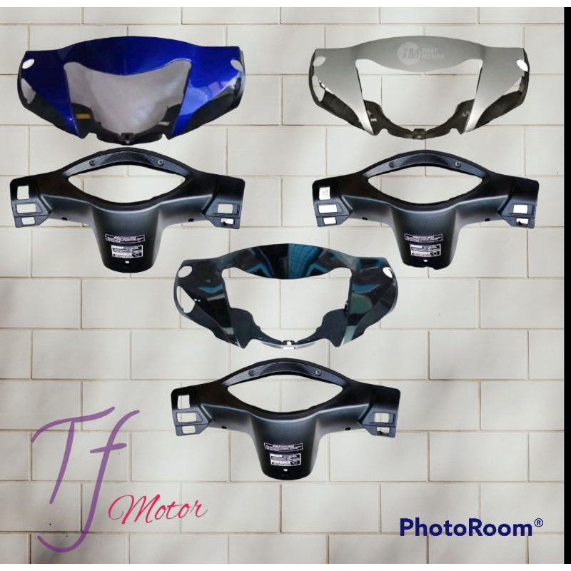 Batok Kepala Depan Belakang Supra Fit New Tromol Warna Hitam Biru Silver