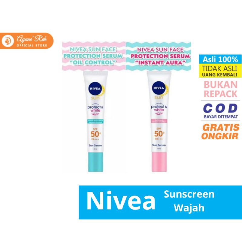 NIVEA Sun Face / Suncreen Protection Serum Spf 50+ PA+++ - Instant Aura & Oil Control (30 ml)
