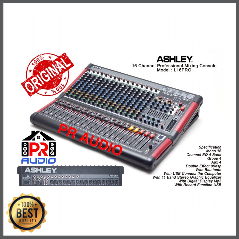 Mishad Shop -  Mixer Audio ASHLEY L16PRO (16 Channel)ORIGINAL,Best Seller,BestQuality GU-5117-2721