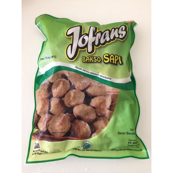 

Jofrans bakso sapi isi 50pcs, 500gram