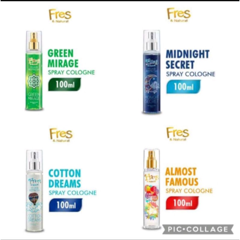 PARFUME FRESH & NATURAL HIJAB FRESH FRAGRANCE BOTOL 100 ML PARFUME COLOGNE HIJAB FRESH BTL 100 ML