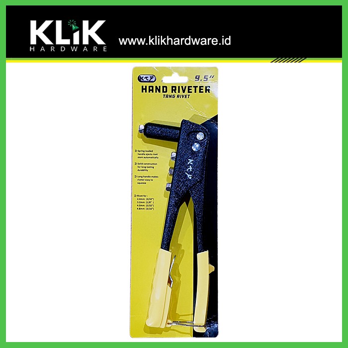 KTP Tang Rivet 9.5 Inch Aluminium Ripet - Hand Riveter