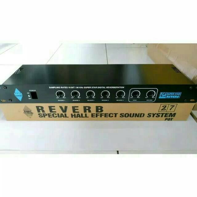 Box Echo Reverb 7 potensio / Box hall Effect / Box Effect
