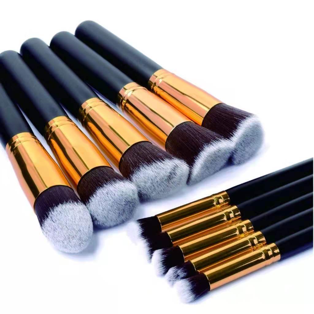 Kabuki Brush Set Kuas Make Up 10 PCS 10pcs MakeUp Brush/Alat Rias/Cantik