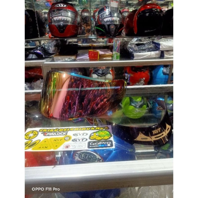 Flat visor kyt falcon / falcon fr / flat visor kyt vendetta paket + spoiler bonos stiker visor