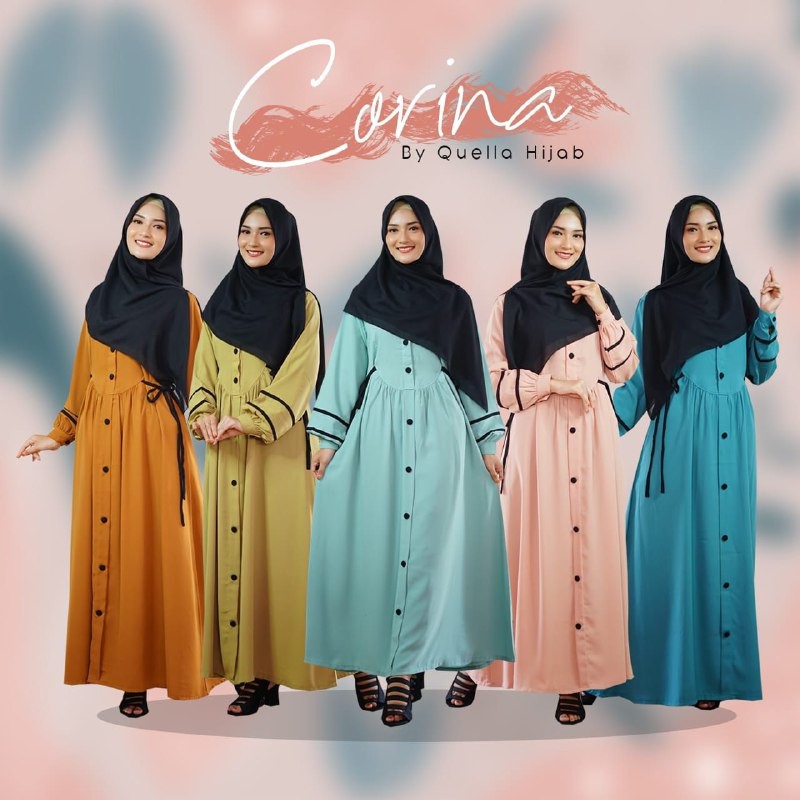 GAMIS PREMIUM CORINA by QUEELA HIJAB