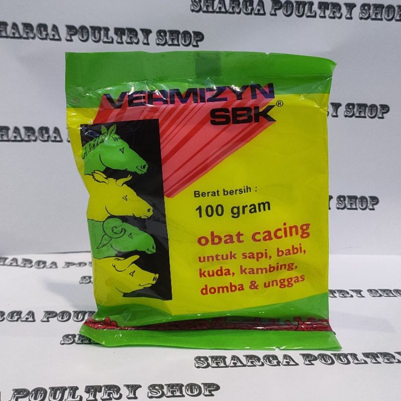 

VERMIZYN SBK 100 gr obat cacing kambing sapi domba kerbau