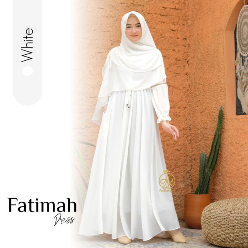 Gamis Dress Muslim Fatimah Set Syari Original Branded by As Moslem