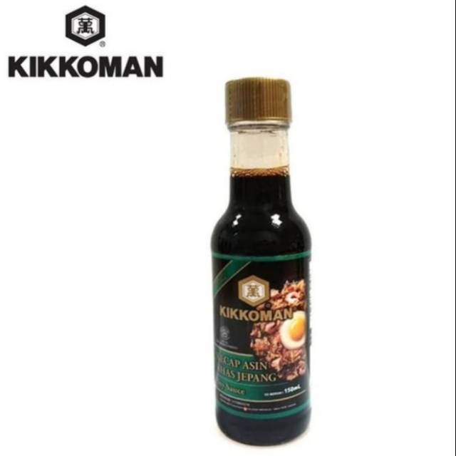 

Kikkoman Soy Sauce Kecap Asin Jepang 150ml Halal