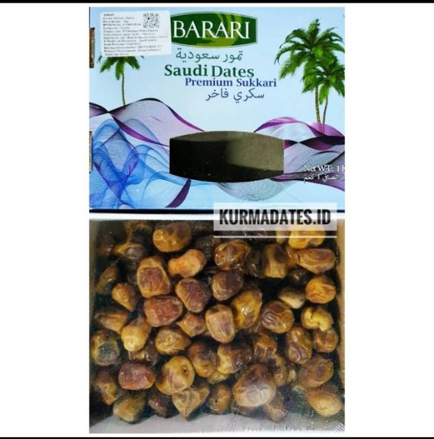 Kurma sukari barari premium grade A 1kg